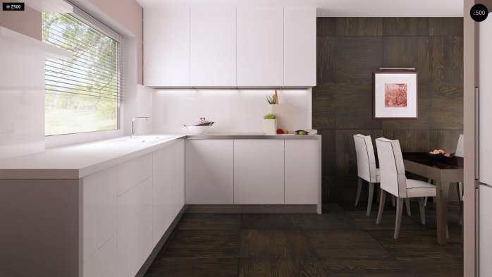 Проект дома U66 D zp - 6 С мансардным этажом дома в Киеве