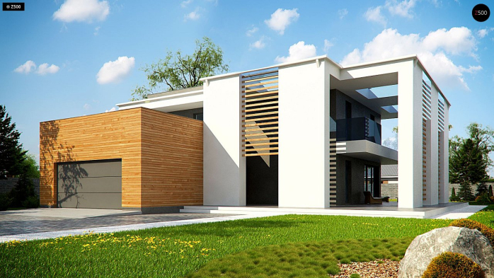 Проект дома Ux75 - 1 Двухэтажные дома в Киеве
