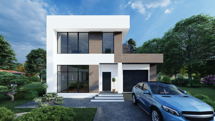 Проєкт будинку DBT 393 - Двоповерхові дома у Києві