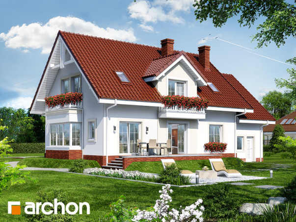 Проект дома Дом в каллах 2 вер.2 - 2 С мансардным этажом дома в Киеве