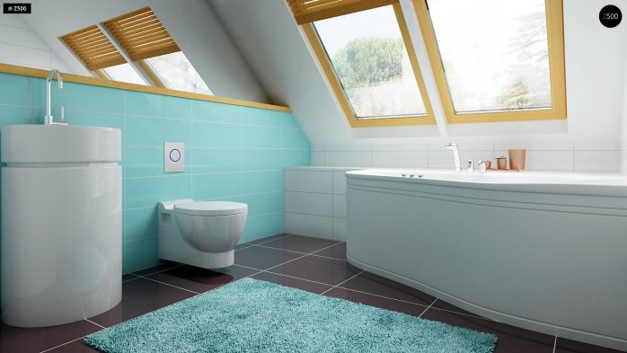 Проект дома U34 - 14 С мансардным этажом дома в Киеве