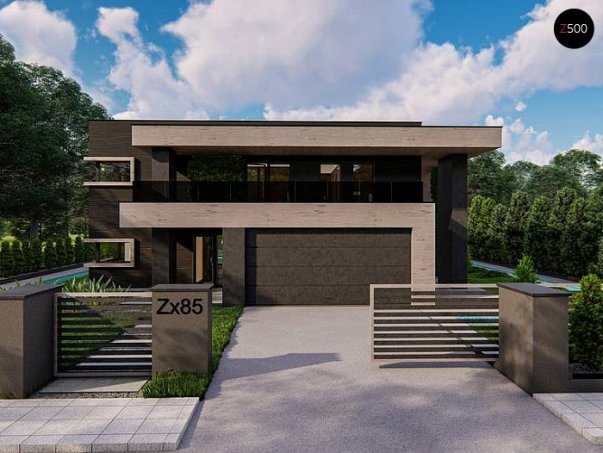 Проект дома Ux85 - 1 Двухэтажные дома в Киеве