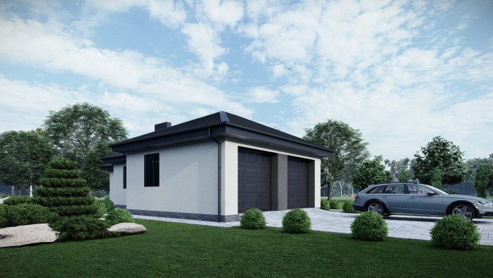 Проект дома DBT 582 - 3 Одноэтажные дома в Киеве