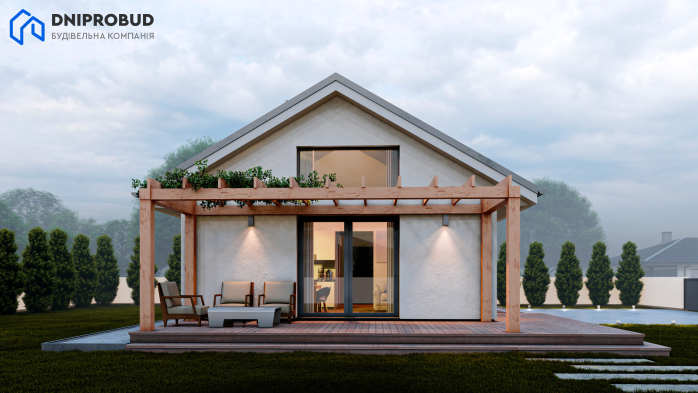 Проект дома DB 50 - 2 Одноэтажные дома в Киеве