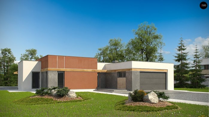 Проект дома Ux101 GP2 - 1 Одноэтажные дома в Киеве
