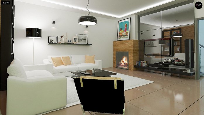 Проект дома U284 GP2 - 10 С мансардным этажом дома в Киеве