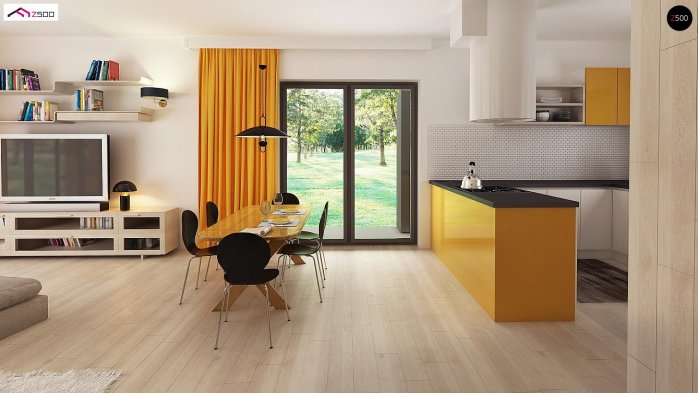 Проект дома U377 B - 11 Одноэтажные дома в Киеве