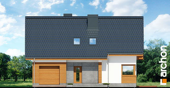 Проект дома Дом в яблонках 2 - 3 С мансардным этажом дома в Киеве