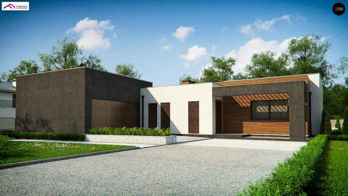 Проект дома Ux128 - 1 Одноэтажные дома в Киеве