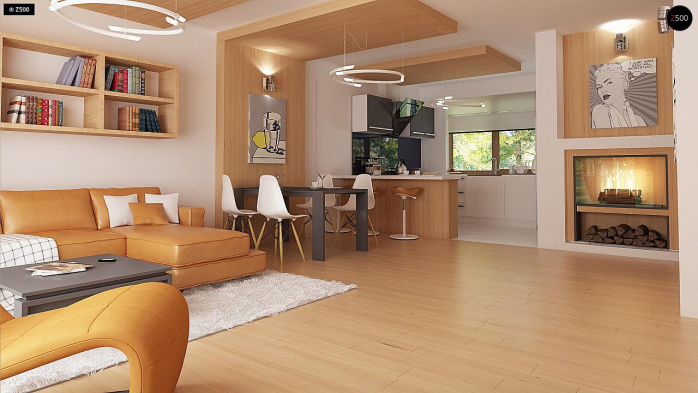 Проект дома U69 GP - 5 Одноэтажные дома в Киеве