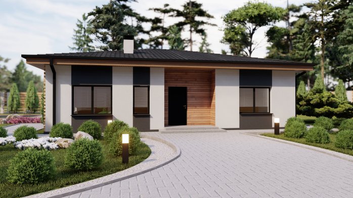 Проект дома Db 17 - 1 Одноэтажные дома в Киеве