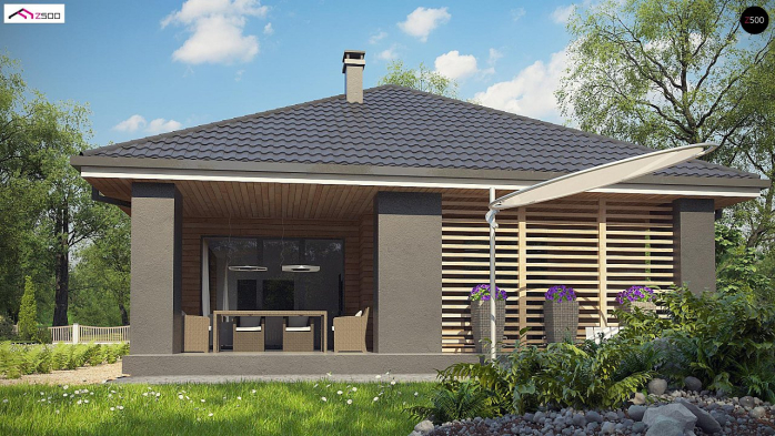 Проект дома U327 - 8 Одноэтажные дома в Киеве