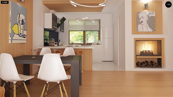 Проект дома U69 GP - 6 Одноэтажные дома в Киеве