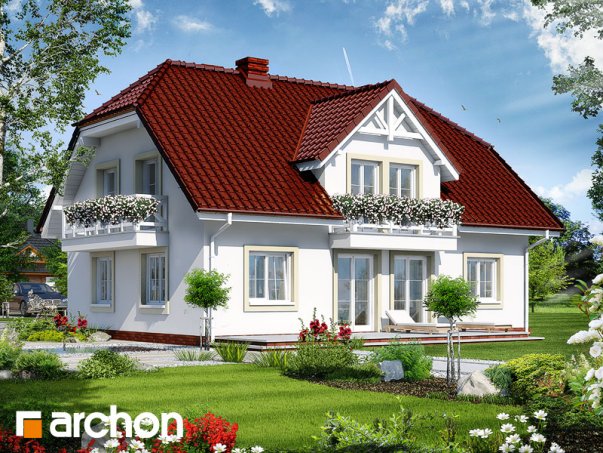 Проект дома Дом в гладиолусах 2 вер.2 - 2 С мансардным этажом дома в Киеве