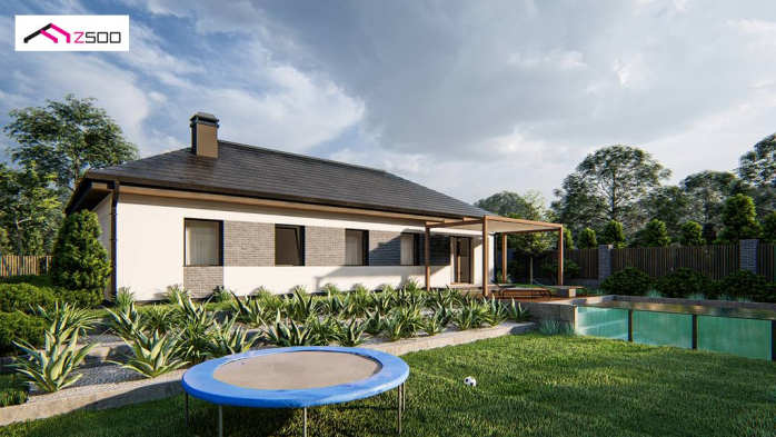 Проект дома U488 - 4 Одноэтажные дома в Киеве