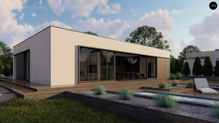 Проект дома Ux149 - 5 Одноэтажные дома в Киеве