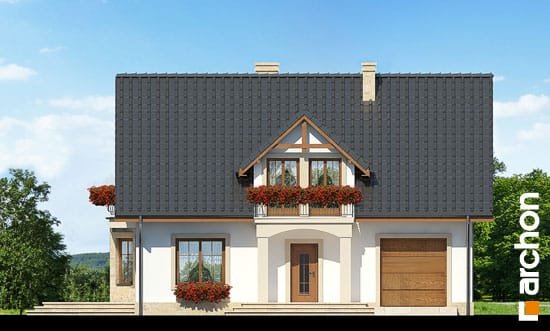 Проект дома Дом в бархатцах 2 вер.2 - 3 С мансардным этажом дома в Киеве