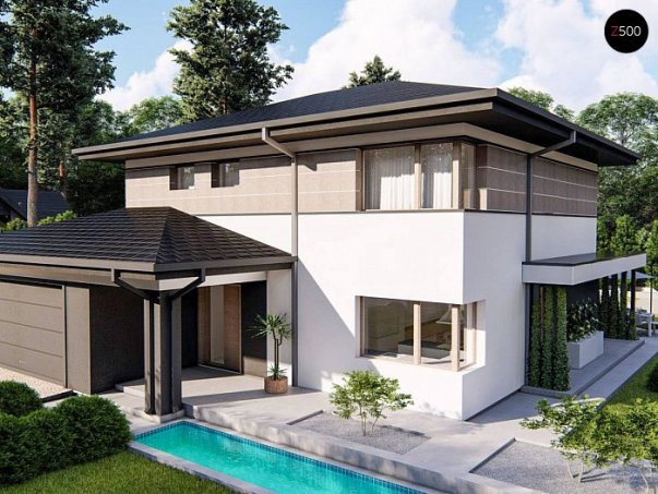 Проект дома U426 v1 P - 1 Двухэтажные дома в Киеве