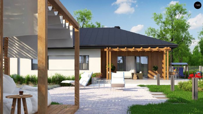 Проект дома U176 GP - 5 Одноэтажные дома в Киеве