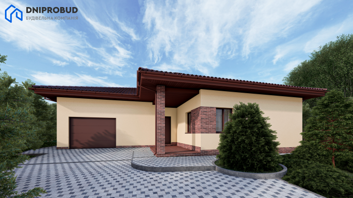 Проєкт будинку Db 10 - Одноповерхові дома у Києві