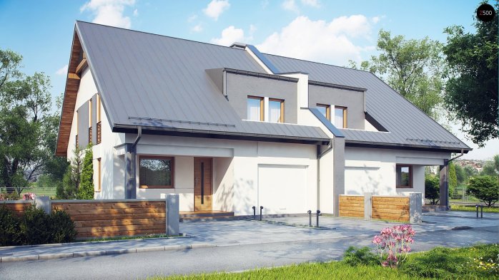 Проект дома Ub15 - 1 С мансардным этажом дома в Киеве