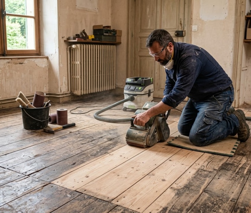 восстановление деревянного пола