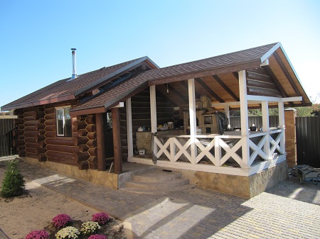 Будівництво сауни і лазні - вигляд зовні